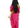 White Button Girl's Silk Blend Patiala Suit - Image 3