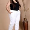 Women's Solid Pure Cotton Plus Size Combo Trou... - Image 5