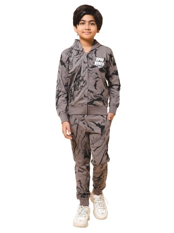 Alan Jones Clothing Boys Solid Tracksuit Set