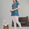 9shines Label Cotton Plus Size Long T-Shirt Tu... - Image 4