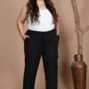 Women's Solid Pure Cotton Plus Size Combo Trou... - Image 4