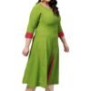 Yash Gallery Women's Cotton Slub Anarkali Kurt... - Image 3