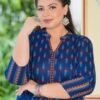Yash Gallery Women's Rayon Ikat Printed Anarka... - Image 2