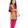 White Button Girl's Silk Blend Patiala Suit - Image 2