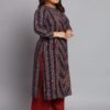 Tissu Women's Plus Size Navy Blue Floral Print... - Image 4