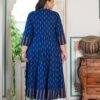 Yash Gallery Women's Rayon Ikat Printed Anarka... - Image 4