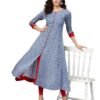 Yash Gallery Women's Rayon Round Neck Geometri... - Image 3