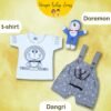 Zuvim Baby Boys Printed Cotton Dungaree and T-... - Image 3