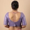 Women's Sequin Embroidered V Neck Elbow Half S... - Image 7