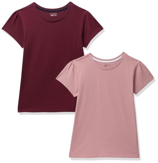 Amazon Brand - Symbol Girl's Solid Regular Fit...