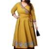 Yash Gallery Women's Cotton Slub Angrakha Styl... - Image 2