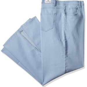 HIGH Star Women Plus Size Blue Wide Leg Stretc...