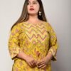 Women Printed Pure Cotton Plus Size Straight K... - Image 5