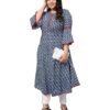 Yash Gallery Women's Blue Cambric Cotton Print... - Image 2