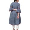 Yash Gallery Women's Blue Cambric Cotton Print... - Image 4