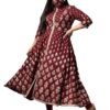 Yash Gallery Women's Rayon Floral Printed Anar... - Image 4