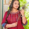 Yash Gallery Women's Cotton Embroidered Anarka... - Image 5