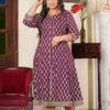 Yash Gallery Women's Cotton Gold Printed Anark... - Image 2