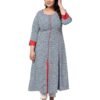 Yash Gallery Women's Rayon Round Neck Geometri... - Image 2