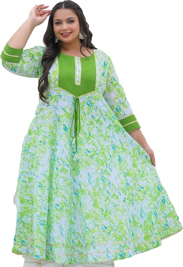 Yash Gallery Women's Cotton Tie Dye Printed An...