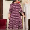 Yash Gallery Women's Cotton Gold Printed Anark... - Image 4