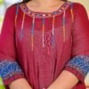 Yash Gallery Women's Cotton Embroidered Anarka... - Image 6